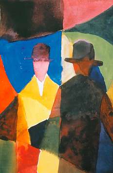 &quot;Spiegelbild im Schaufenster&quot; (1913) von August Macke 