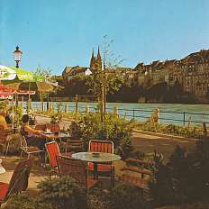 Terrasse Hotel Krafft 70er / 80er Jahre