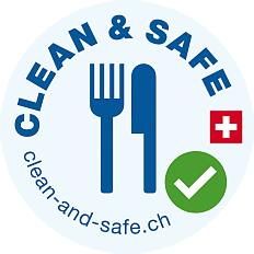Clean &amp; Safe Label Gastronomie von Schweiz Tourismus