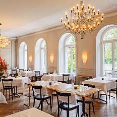 Restaurant Krafft mit Blick auf den Rhein